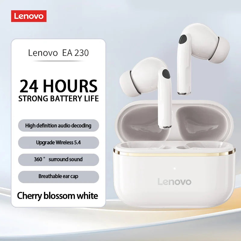 Lenovo EA230 TWS Gaming Bluetooth Earphone 360° Stereo Sound Effects Wireless Headphone Original 100% Earbuds for Sport Running
