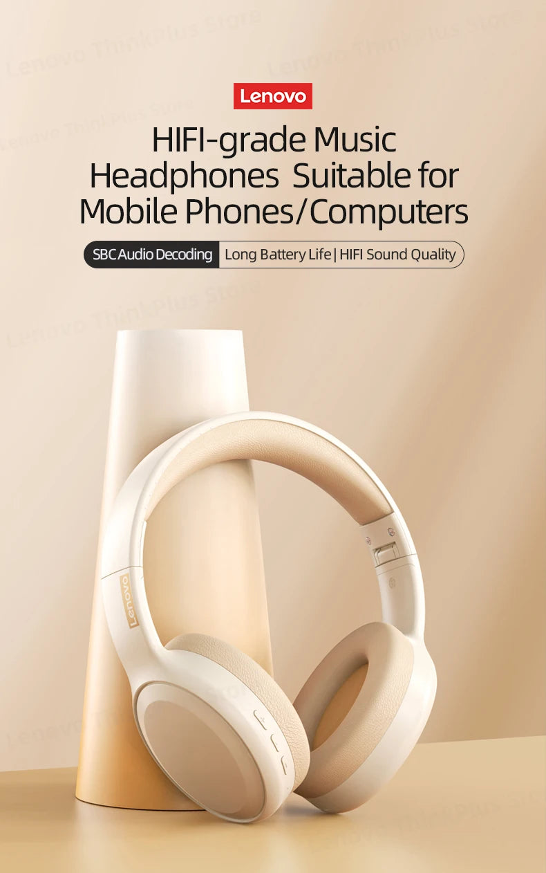 Original Lenovo th30 wireless earphone Bluetooth earphone 5,0 foldable headset sports earphone gaming earphone
