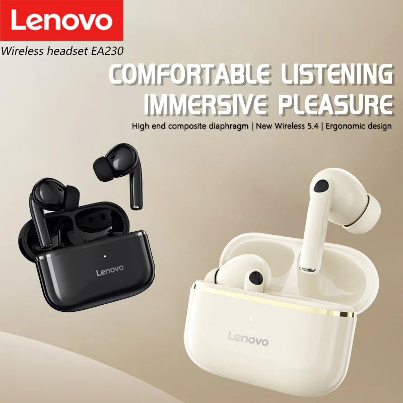 Lenovo EA230 TWS Gaming Bluetooth Earphone 360° Stereo Sound Effects Wireless Headphone Original 100%  Earbuds for Sport Running