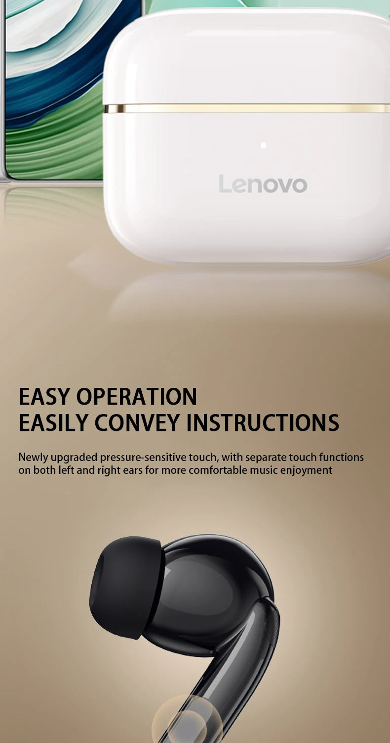 Lenovo EA230 TWS Gaming Bluetooth Earphone 360° Stereo Sound Effects Wireless Headphone Original 100%  Earbuds for Sport Running